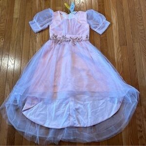 New Light In The Box Girls 11-12 160cm A-Line Hi-Lo Pageant Fancy Pink Dress